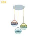 Đèn Thả Thuỷ Tinh TT17T3 Tròn