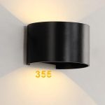 Đèn Vách Tường VNT2217 Tròn Đen