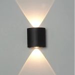 Đèn Vách Tường VNT2222 Đen 2 bóng