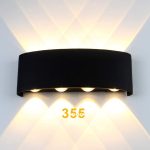 Đèn Vách Tường VNT2222 Đen 8 bóng