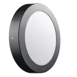 LED Panel ốp nổi nhôm, thân đen, mặt tròn 12W ánh sáng vàng SRPLB-12V