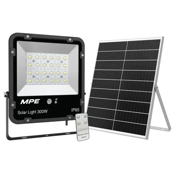 LED pha năng lượng mặt trời 300W ánh sáng vàng SFLD2-300V