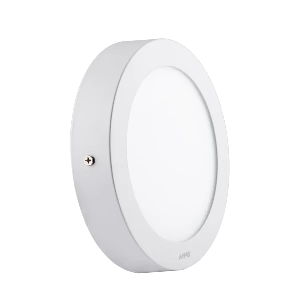 LED Panel ốp nổi nhựa, mặt tròn 12W ánh sáng vàng SRPL2-12V