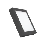 LED Panel ốp nổi nhôm, thân đen, mặt vuông 24W - 3 chế độ màu SSPLB-24/3C